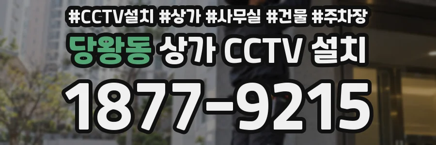 당왕동 상가 CCTV 설치