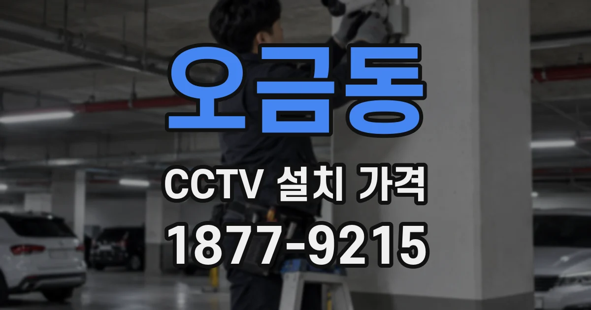 오금동 CCTV 설치 가격