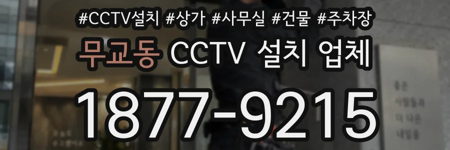 무교동 CCTV 설치 업체