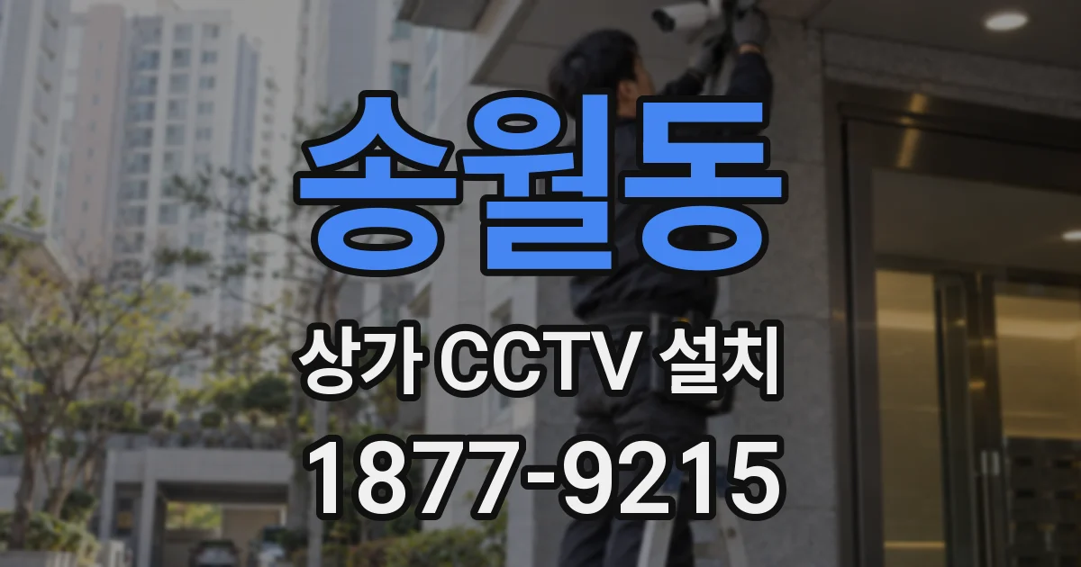 송월동 상가 CCTV 설치