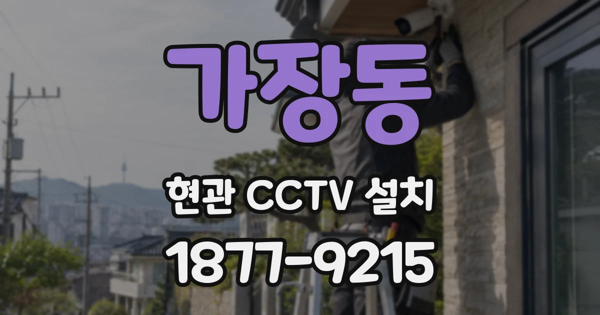 가장동 현관 CCTV 설치