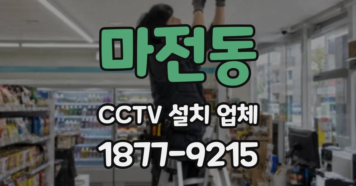 마전동 CCTV 설치 업체