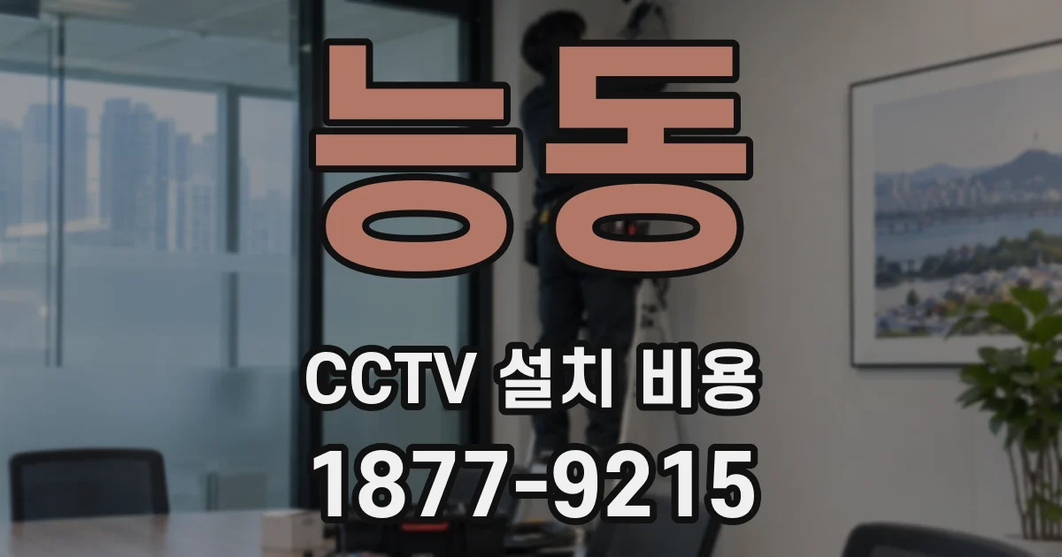 능동 CCTV 설치 비용