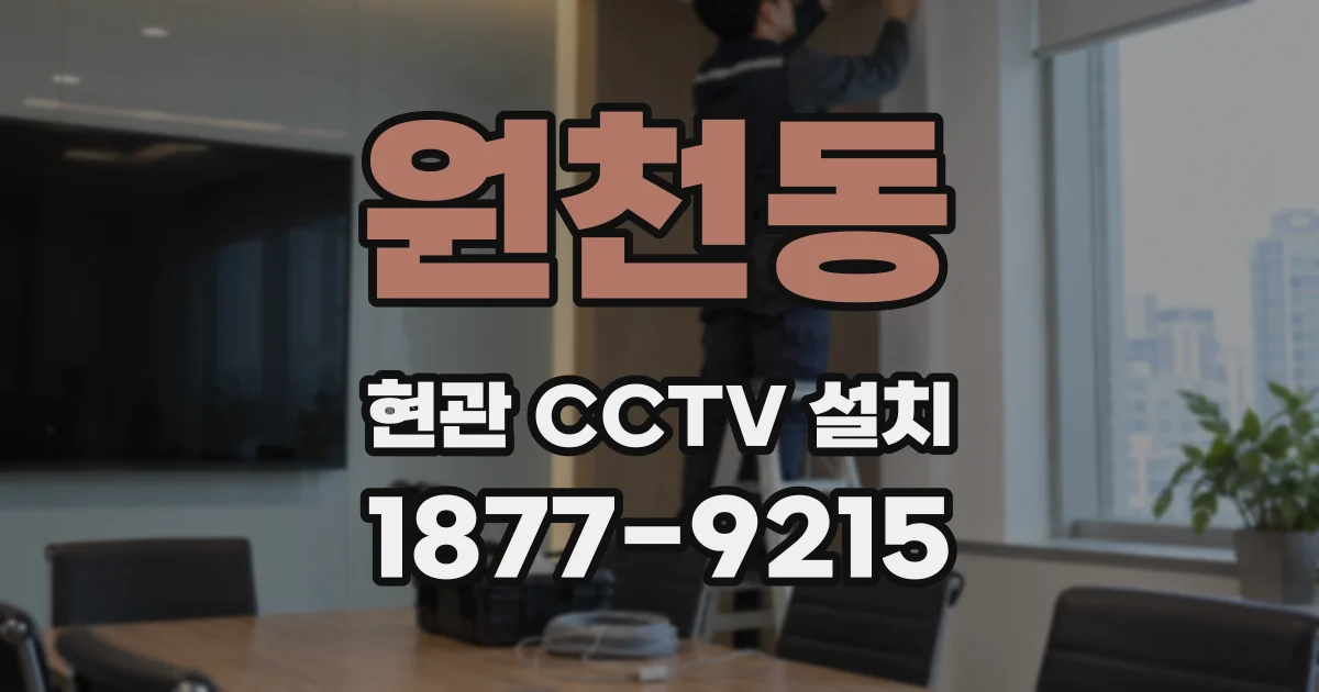 원천동 현관 CCTV 설치