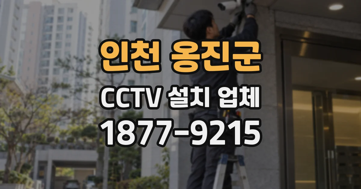 인천 옹진군 CCTV 설치 업체