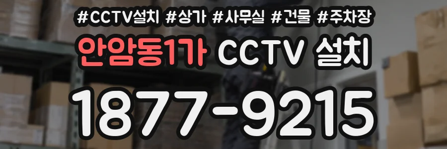 안암동1가 CCTV 설치