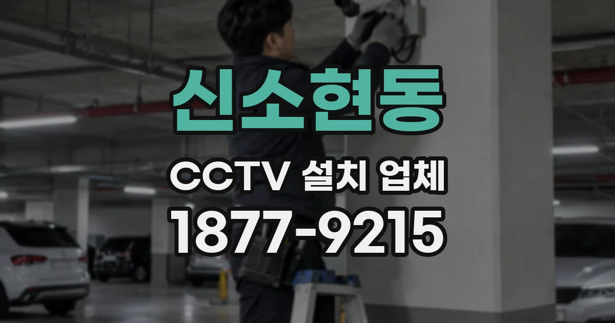 신소현동 CCTV 설치 업체