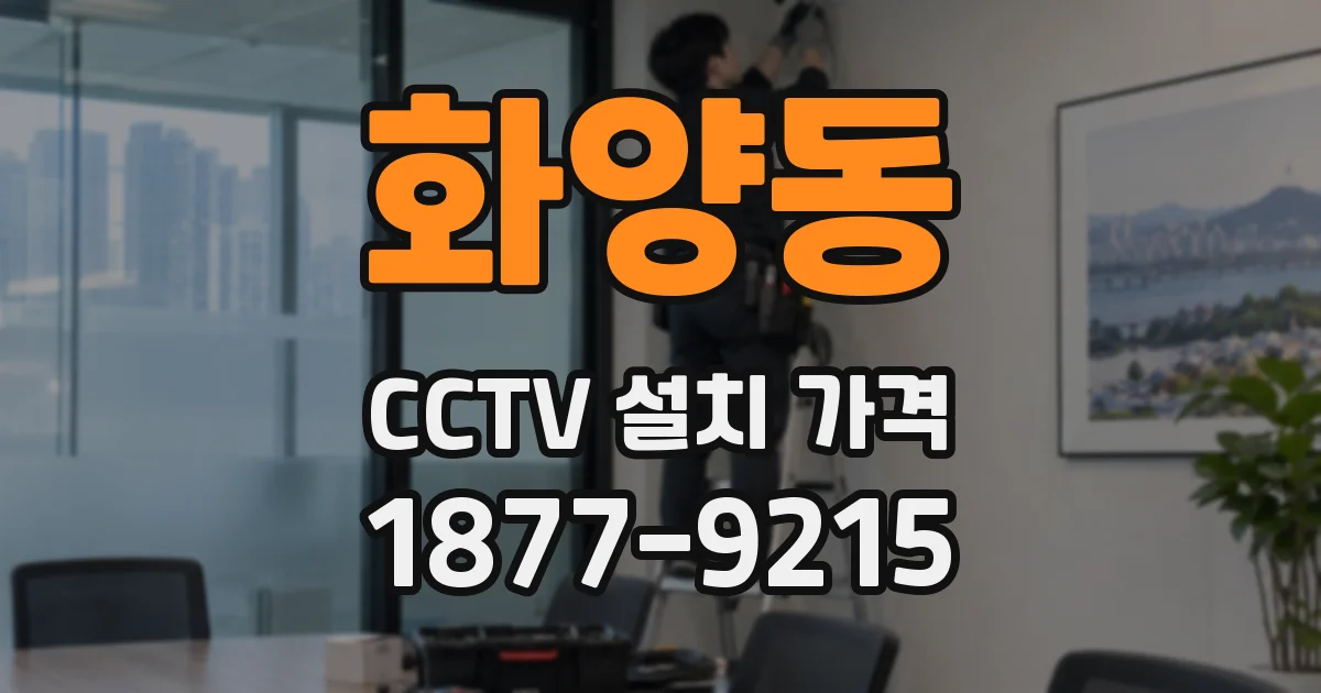 화양동 CCTV 설치 가격
