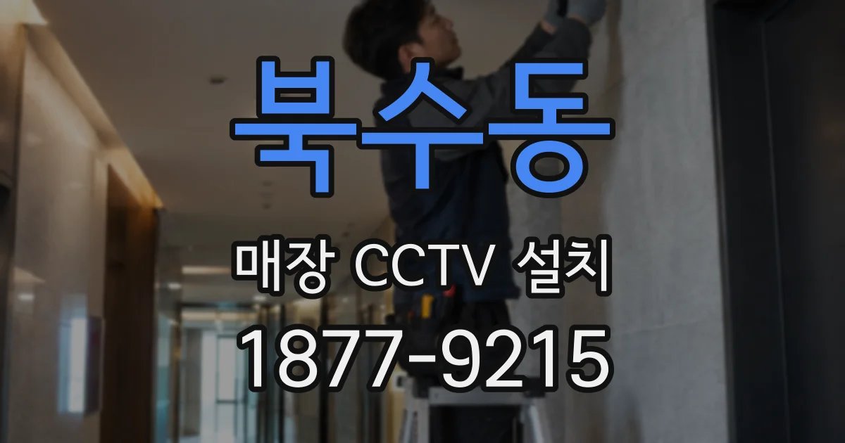 북수동 매장 CCTV 설치