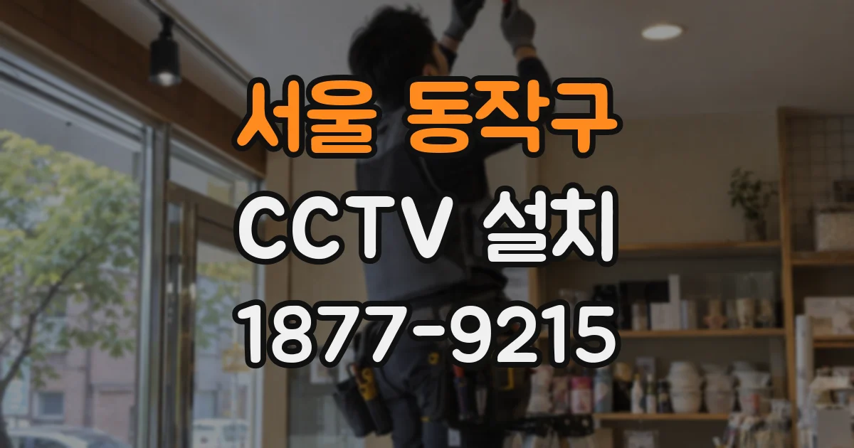 서울 동작구 CCTV 설치