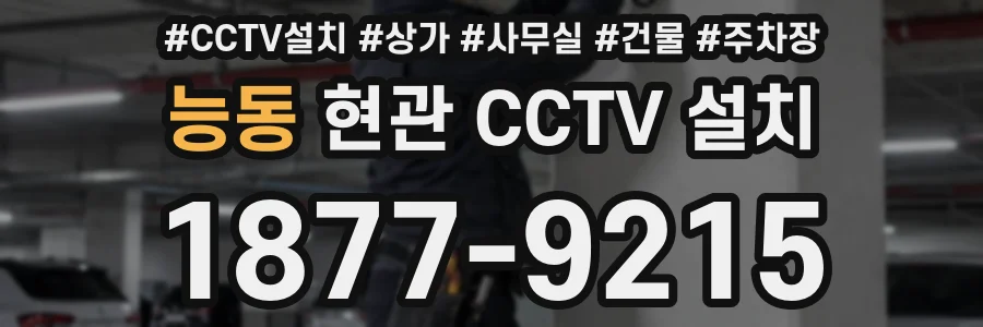 능동 현관 CCTV 설치