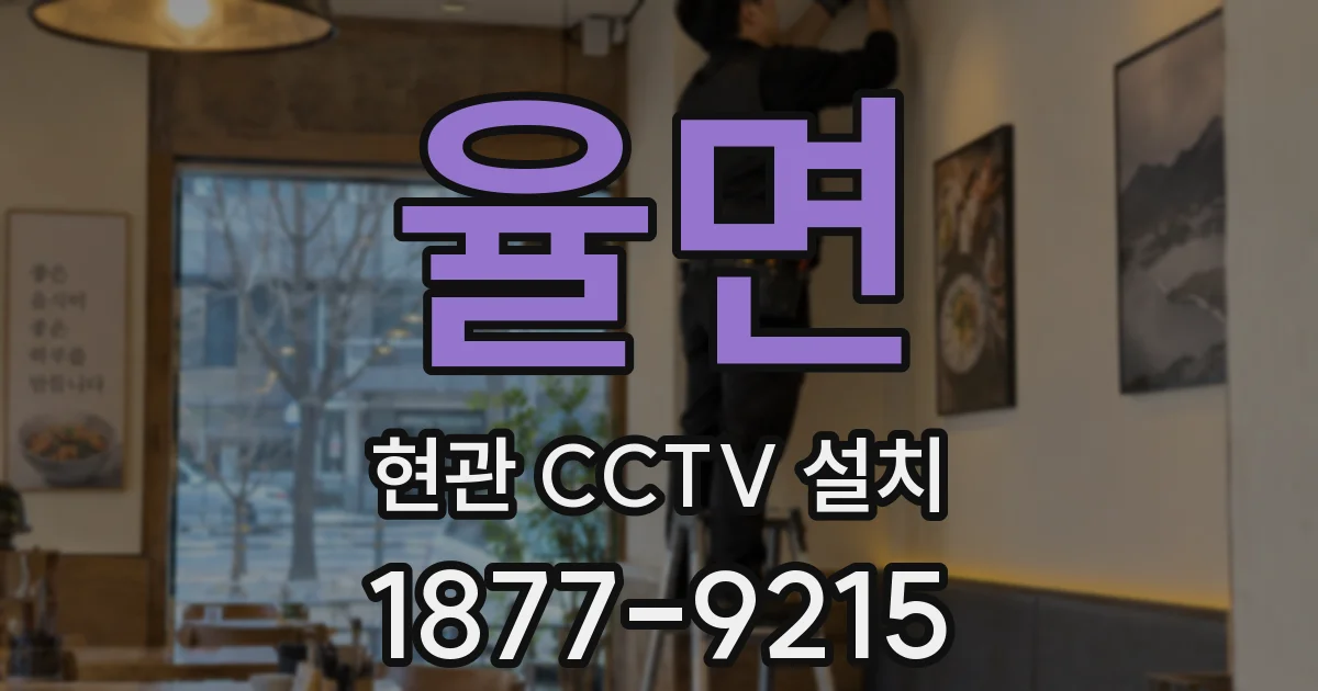 율면 현관 CCTV 설치