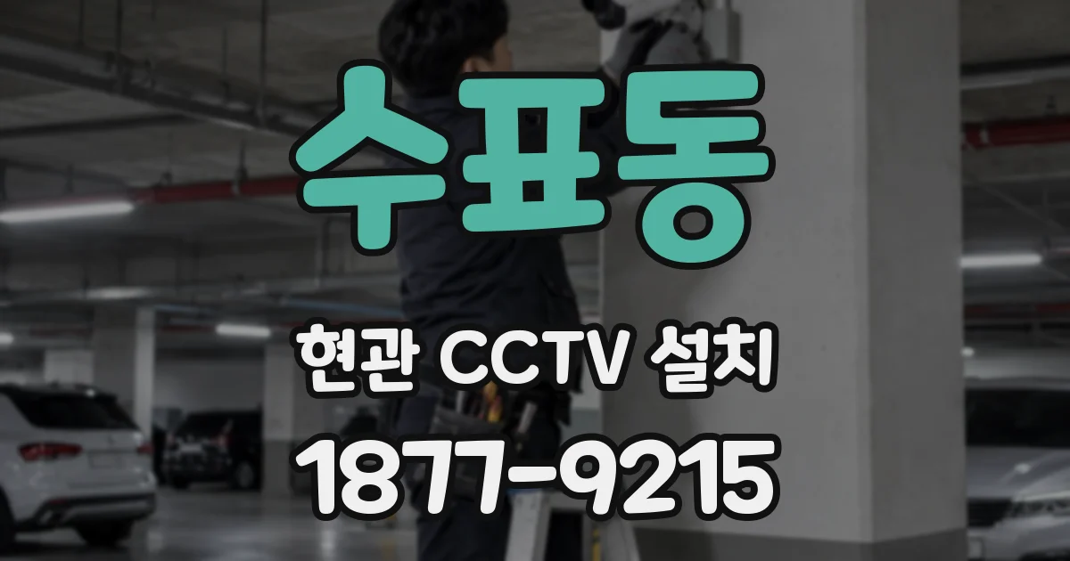 수표동 현관 CCTV 설치