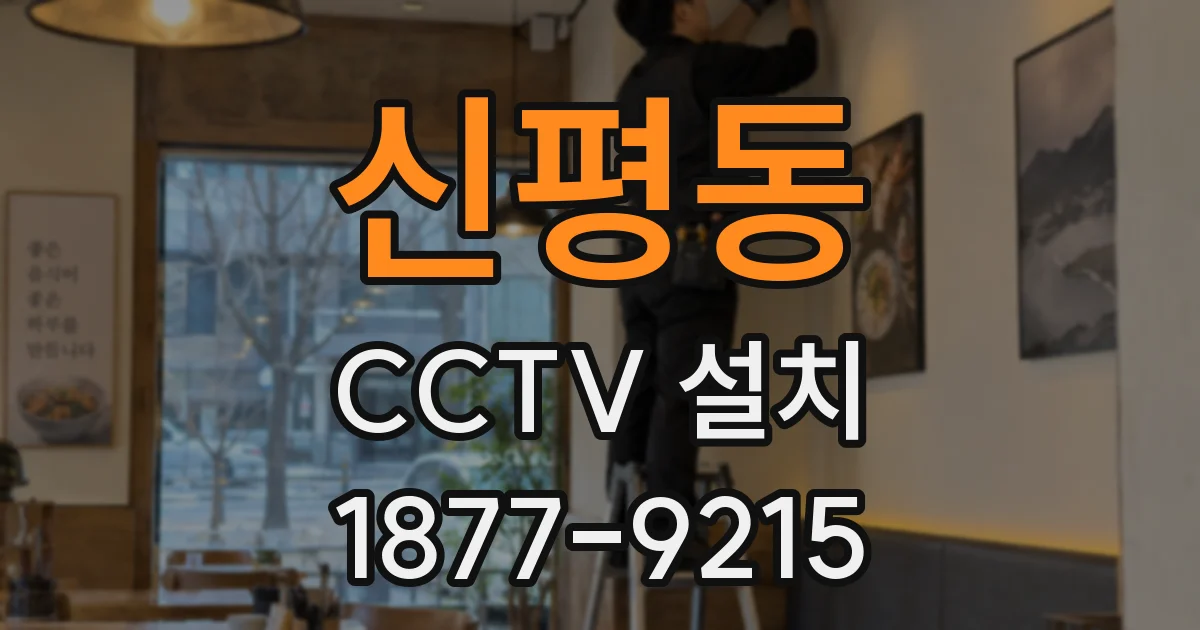 신평동 CCTV 설치