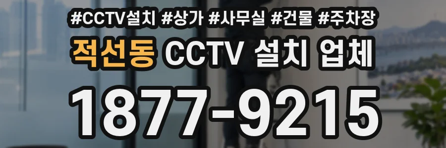 적선동 CCTV 설치 업체