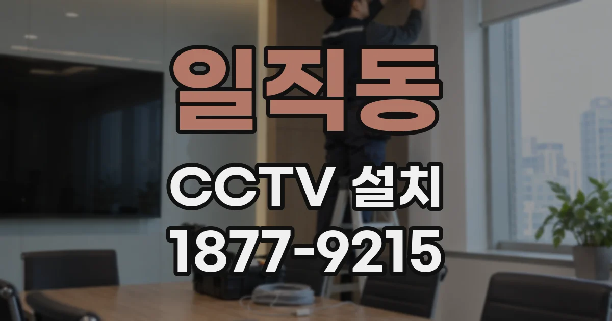 일직동 CCTV 설치