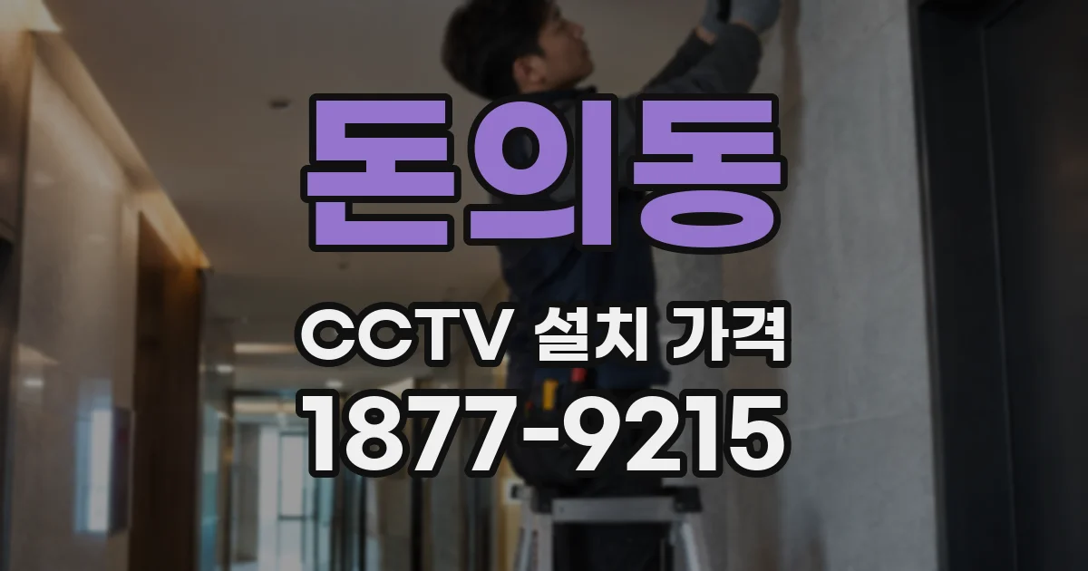 돈의동 CCTV 설치 가격