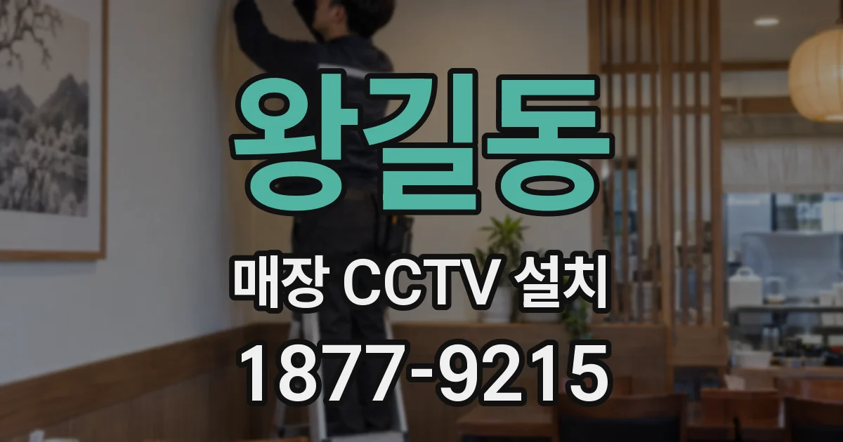 왕길동 매장 CCTV 설치