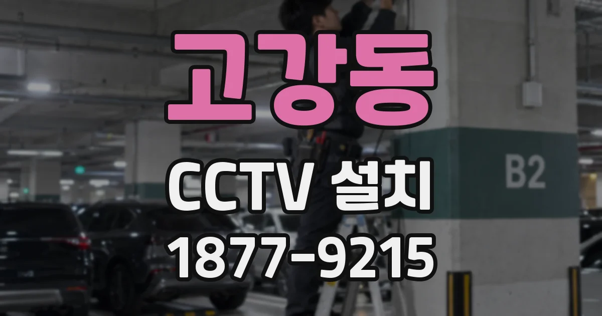 고강동 CCTV 설치