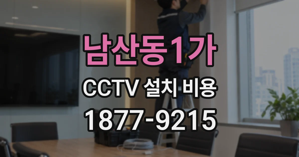 남산동1가 CCTV 설치 비용