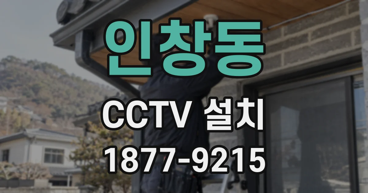 인창동 CCTV 설치