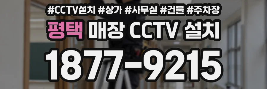 평택 매장 CCTV 설치