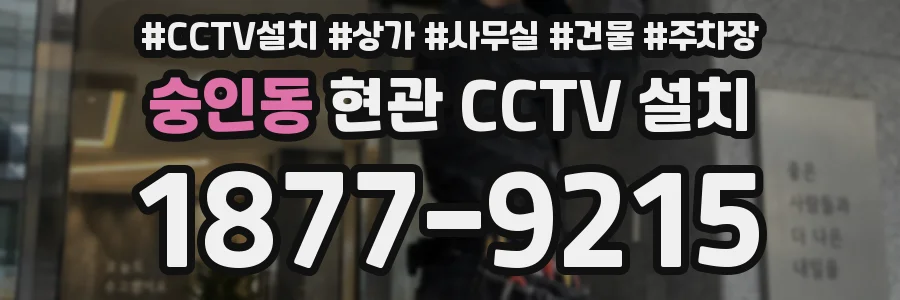 숭인동 현관 CCTV 설치