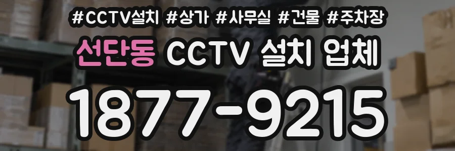 선단동 CCTV 설치 업체