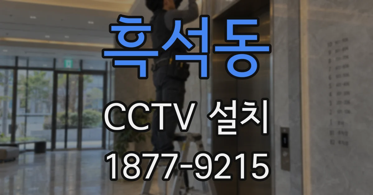 흑석동 CCTV 설치
