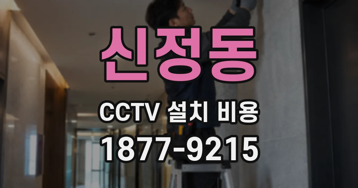 신정동 CCTV 설치 비용