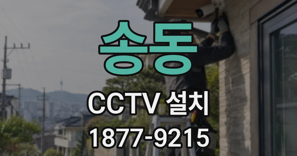 송동 CCTV 설치