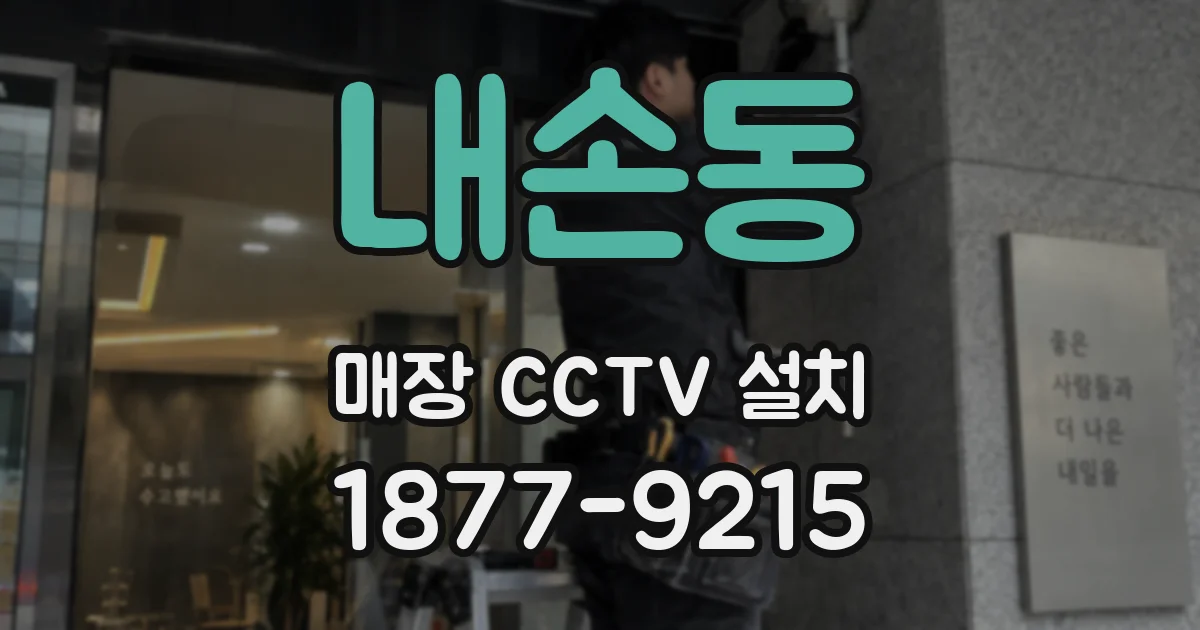 내손동 매장 CCTV 설치