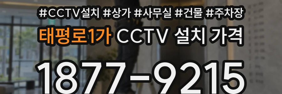 태평로1가 CCTV 설치 가격