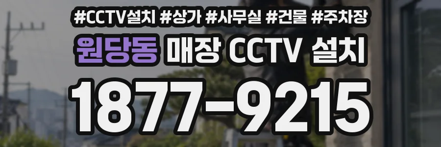 원당동 매장 CCTV 설치