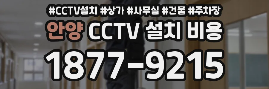 안양 CCTV 설치 비용