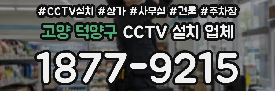 고양 덕양구 CCTV 설치 업체