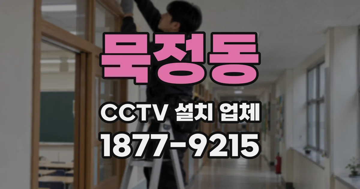 묵정동 CCTV 설치 업체