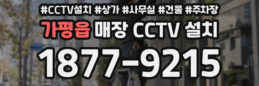 가평읍 매장 CCTV 설치