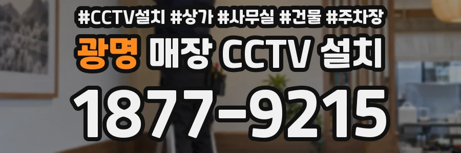 광명 매장 CCTV 설치
