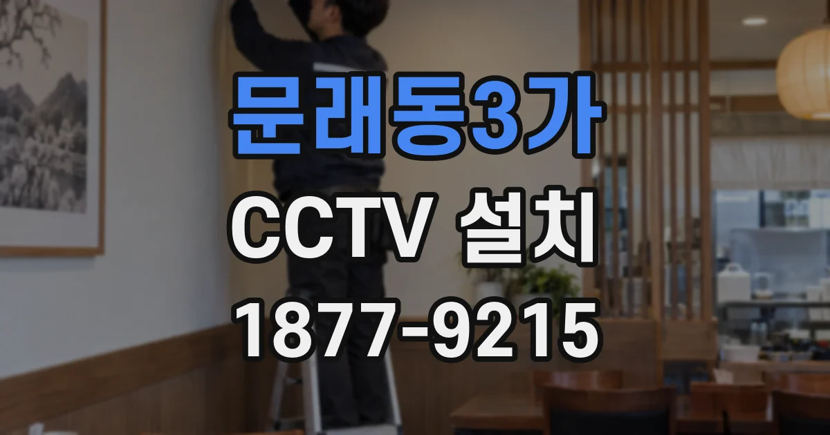 문래동3가 CCTV 설치