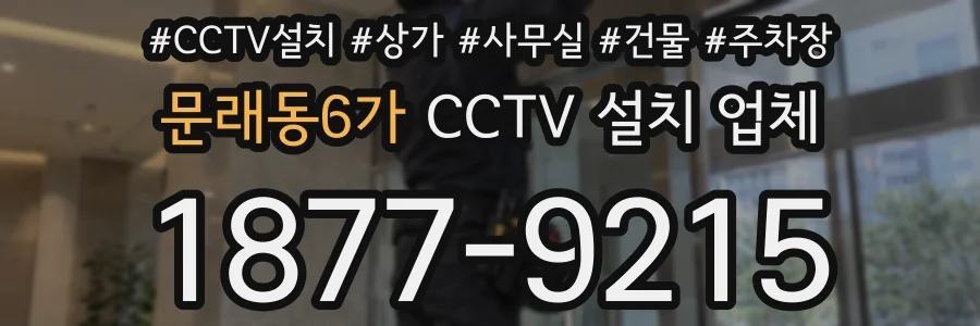 문래동6가 CCTV 설치 업체