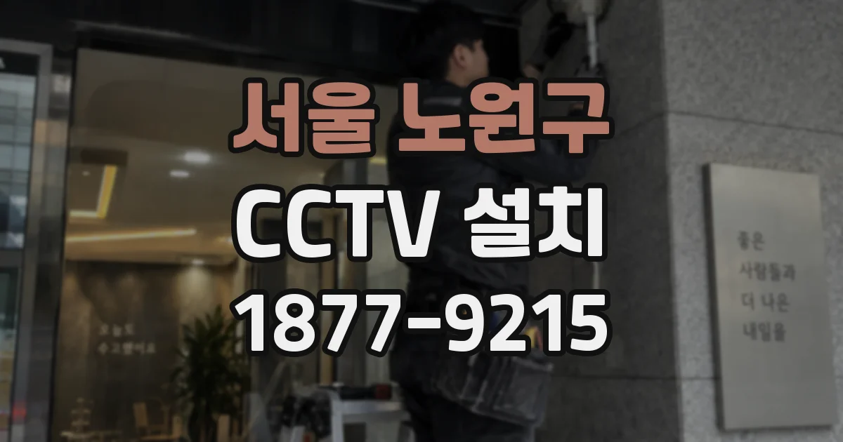 서울 노원구 CCTV 설치