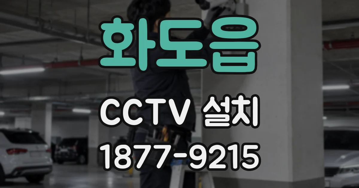 화도읍 CCTV 설치