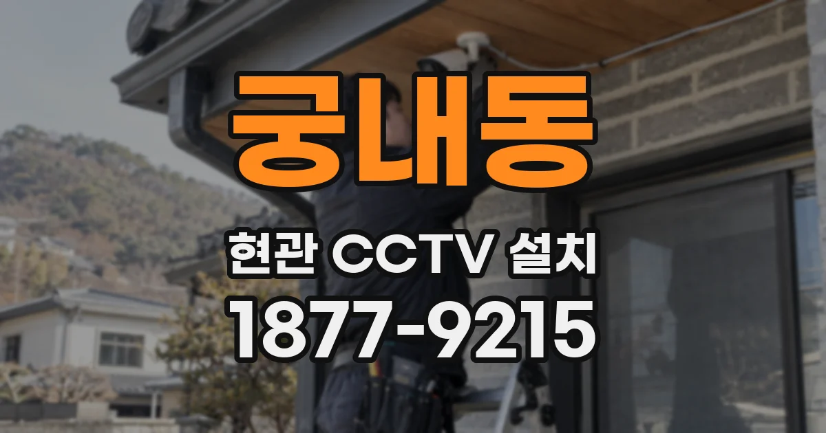 궁내동 현관 CCTV 설치
