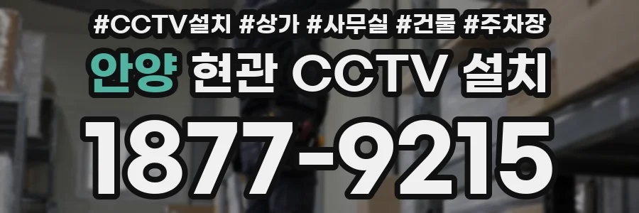 안양 현관 CCTV 설치
