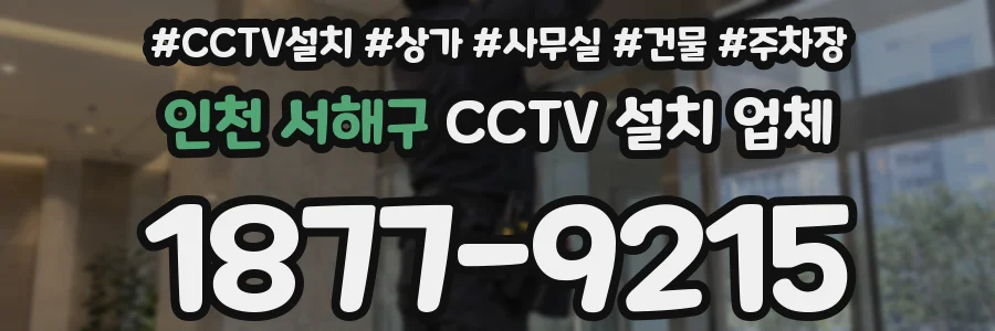 인천 서해구 CCTV 설치 업체