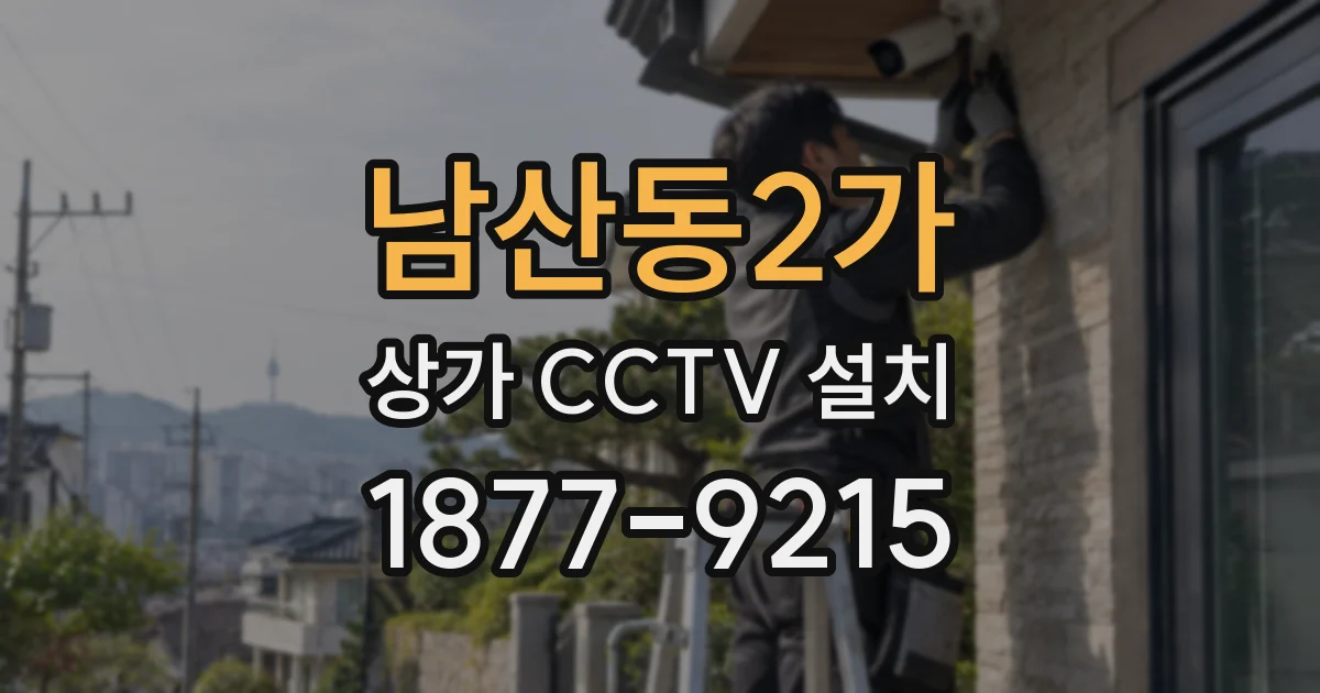 남산동2가 상가 CCTV 설치
