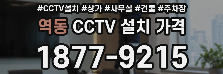역동 CCTV 설치 가격