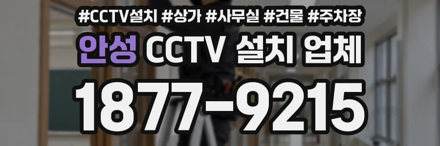 안성 CCTV 설치 업체