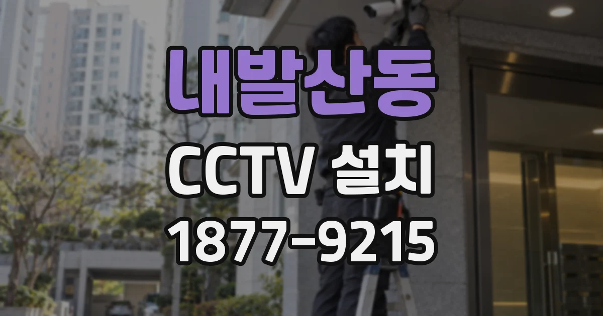 내발산동 CCTV 설치